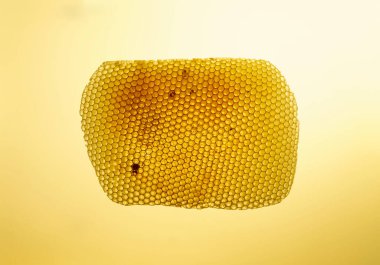 Balmumu bal peteğinin arka plan dokusu ve deseni