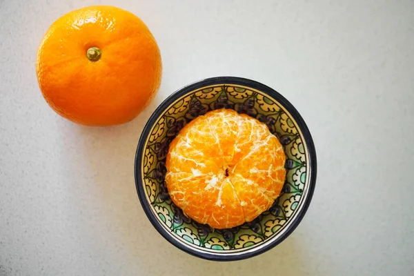 Tangeriner Frukter Isolerad Vit Bakgrund Skärning — Stockfoto