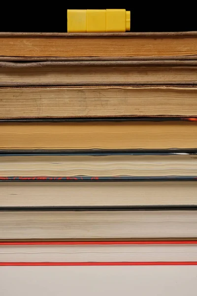 Stack Many Books — Stock Photo, Image