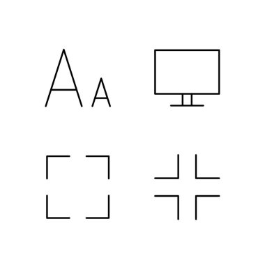 Yazı Tipi Boyutu Ekranı Tam Ekran ve Çıkış Ekranı Ayarlama Araçları için Tam Ekran Simgesi Ayarları