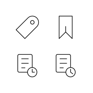 Uygulama Kullanıcı Deneyimi Kullanıcı Arayüzü için Etiket Yer İmleri Geçmişi ve Güncel Simge Ayarları