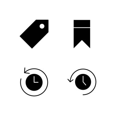 Uygulama Kullanıcı Deneyimi Kullanıcı Arayüzü için Etiket Yer İmleri Geçmişi ve Güncel Simge Ayarları