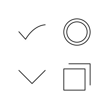 Web Kontrol Kutusu Radyo Düğmesi Bırakma ve Sekme Simgesi Arayüzü için Ayarla