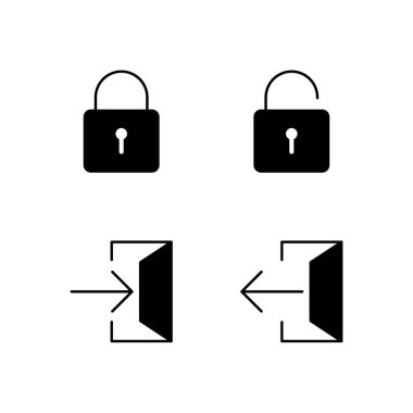 Mobil Uygulama için Giriş ve Çıkış Simgesini Kilitle