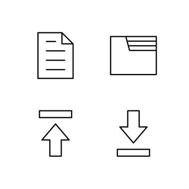 Modern Web Sistemi için Dosya Dizini Yükle ve İndir Simgesi Ayarlandı