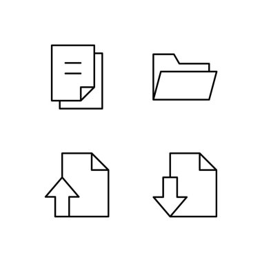 Modern Web Sistemi için Dosya Dizini Yükle ve İndir Simgesi Ayarlandı