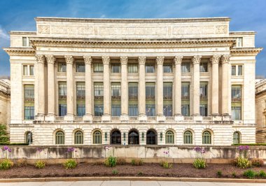 The US Department of Agriculture building (aka the Jamie L. Whitten) in Washington DC. The building was added to the National Register of Historic Places in 1974 clipart