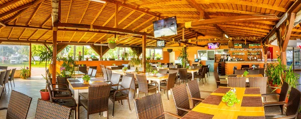 Černomořský resort restaurace a bar — Stock fotografie