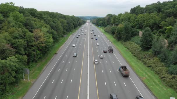 Vue aérienne de l'autoroute I80 dans le New Jersey — Video