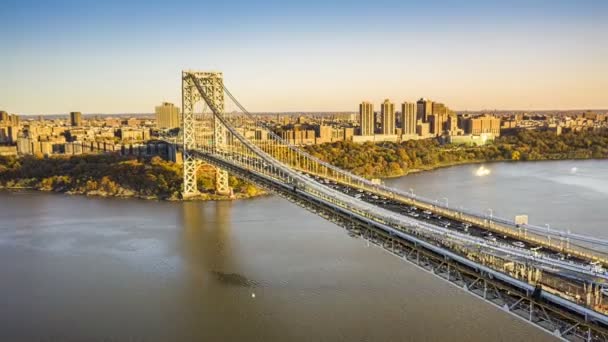 George Washington Bridge hyperlapse — Stockvideo