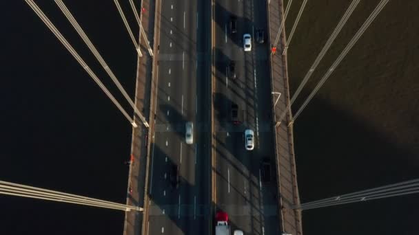 Drone aereo di George Washington Bridge — Video Stock