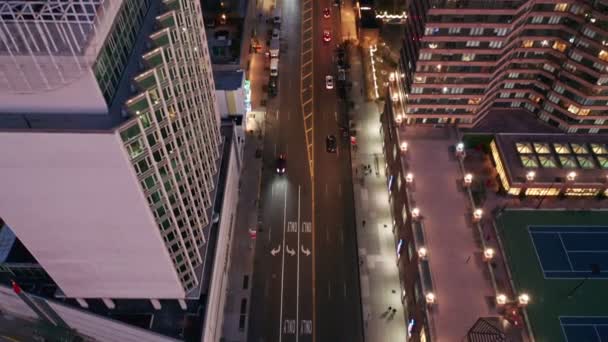 Luchtfoto drone-beelden van de skyline van New York — Stockvideo