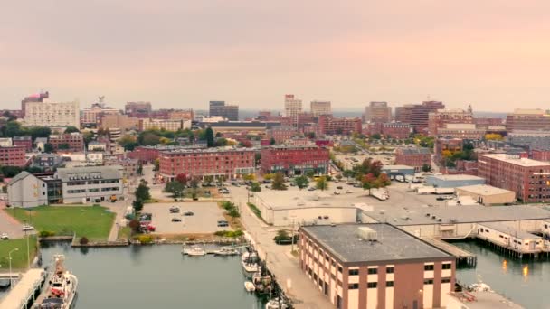 Images de drones de Portland, Maine — Video