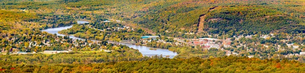 Vista aérea da cidade de Port Jervis, NY — Fotografia de Stock