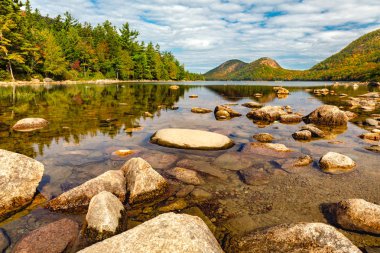 Jordan Pond in Acadia Nantional Park, Maine clipart