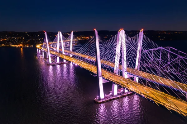 Vista aérea da Ponte Nova Tappan Zee — Fotografia de Stock