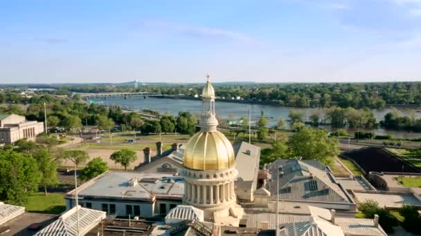 Drone footage of Trenton, New Jersey — Stock Video