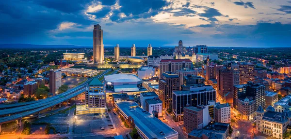 Luchtfoto van Albany, New York — Stockfoto