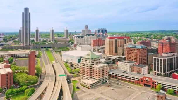 Drone footage of Albany, New York — Stock Video
