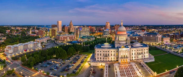 Flyg Panorama av Providence, Rhode Island — Stockfoto