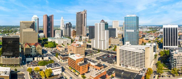 Columbus, Ohio aerial skyline panorama — Stock Photo, Image