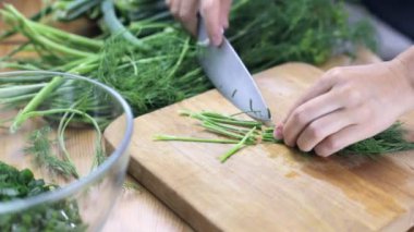 Salata için kesme dereotu