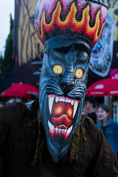 Dan Sai,: Loei, Thailand-18 Haziran 2018: Hayalet maske Phi Ta Khon Festival Haziran 18,2018 Dan Sai District, İl: Loei, Thailand.