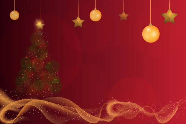 Bokeh parlayan Noel ağacı ve altın köpüklü Glitter.