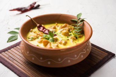 Kadhi Pakoda veya pakora, Hint mutfağı, seçici odak