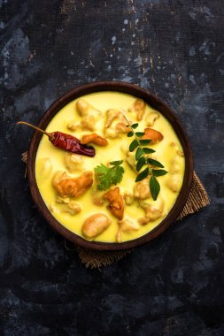 Kadhi Pakoda veya pakora, Hint mutfağı, seçici odak