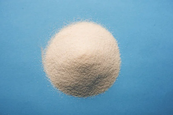 Raw Semolina Flour Rava Powder Coarse Purified Wheat Middlings Durum — Stock Photo, Image