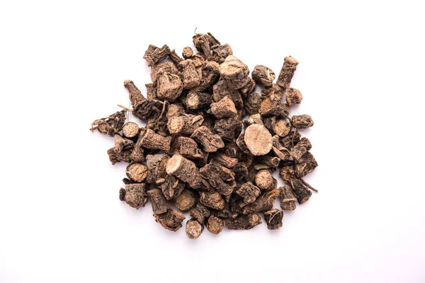 Black Musli Moosli Curculigo Orchioides Indian Ayurvedic Herb Used Treatment — Stock Photo, Image