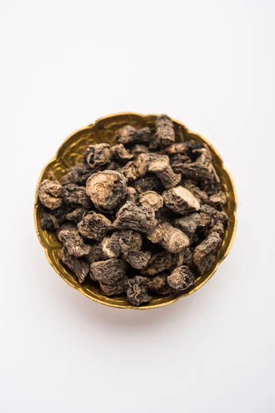 Fekete Musli Moosli Curculigo Orchioides Egy Indiai Ayurvédikus Gyógynövény — Stock Fotó