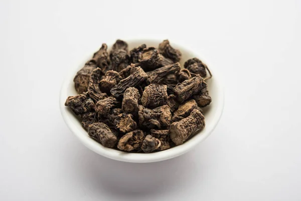 Svart Musli Moosli Curculigo Orchioides Indisk Ayurvedisk Ört — Stockfoto