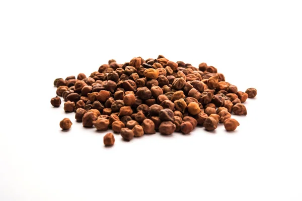 Black Chick Pea Kala Chana Tazón Enfoque Selectivo — Foto de Stock