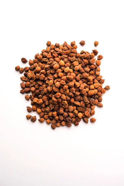 Black Chick Pea Kala Chana Tazón Enfoque Selectivo — Foto de Stock