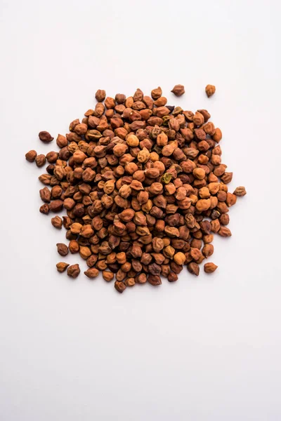 Black Chick Pea Kala Chana Tazón Enfoque Selectivo — Foto de Stock