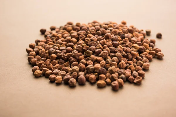 Black Chick Pea Kala Chana Tazón Enfoque Selectivo — Foto de Stock