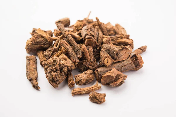 Raw Dried Indian Ayurvedic Sarsaparilla Används För Behandling Psoriasis Hudsjukdomar — Stockfoto