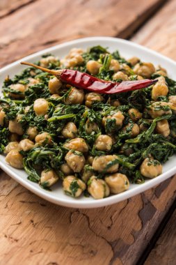 Palak Chana Sukhi Sabzi ya da Ispanak Nohut Kuru Tarifi