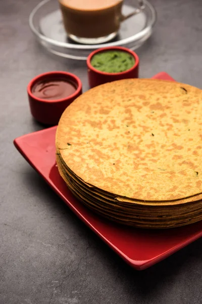 Khakhra Ist Ein Dünner Knacker Der Den Gujarati Küchen Von — Stockfoto