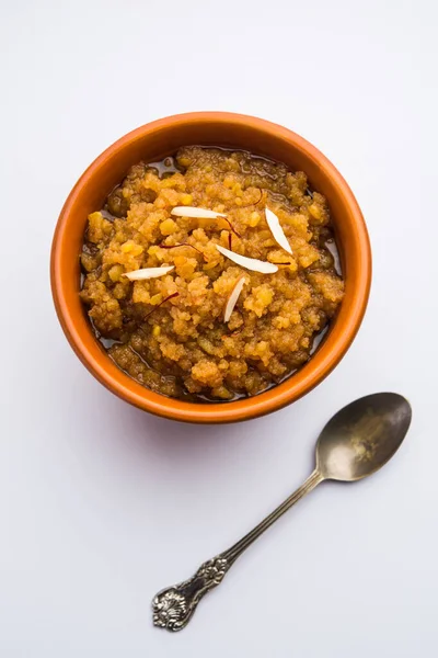 Moong Dal Halwa Ist Ein Klassisches Indisches Süßgericht Das Aus — Stockfoto