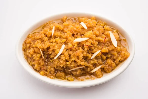 Moong Dal Halwa Ist Ein Klassisches Indisches Süßgericht Das Aus — Stockfoto