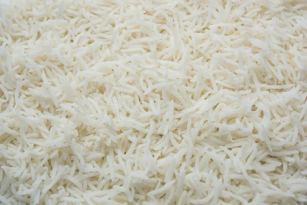 Long Basmati Rýže Vařené Formě Indické Hlavní Jídlo Podávané Misce — Stock fotografie