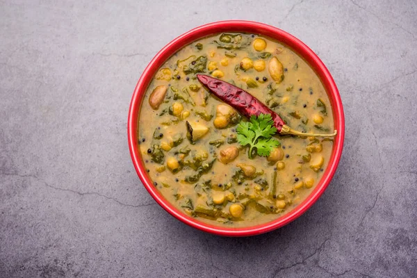 Gezonde Dal Palak Geel Toor Spinach Daal Recept Ook Bekend — Stockfoto