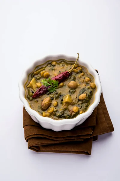 Gezonde Dal Palak Geel Toor Spinach Daal Recept Ook Bekend — Stockfoto