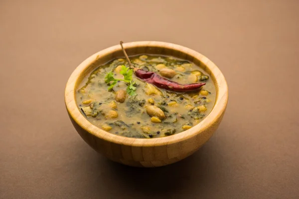 Gezonde Dal Palak Geel Toor Spinach Daal Recept Ook Bekend — Stockfoto