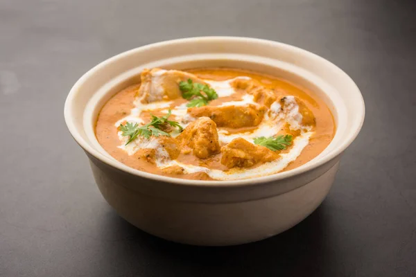 Lekkere Boter Kip Curry Murg Makhanwala Masala Gerecht Uit Indiase — Stockfoto