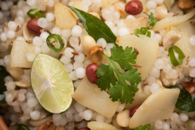 Sabudana khichdi ya da Khichadi, Navratri, Ekadashi ya da Ganesh Chaturthi sırasında tüketilen Hint perhizi.