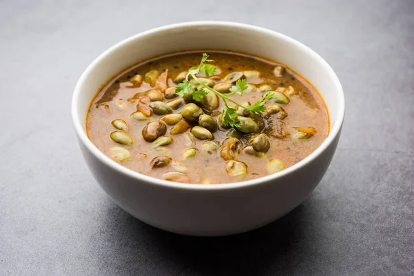 Pavta Bhaji Lima Beans Curry Recept Ook Bekend Als Popat — Stockfoto